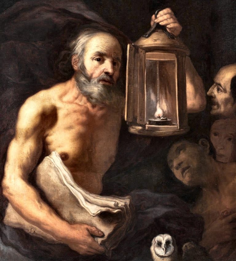 diogenes with his lamp